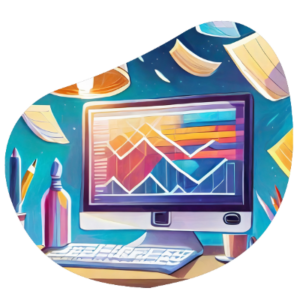 Illustration of a desktop computer.